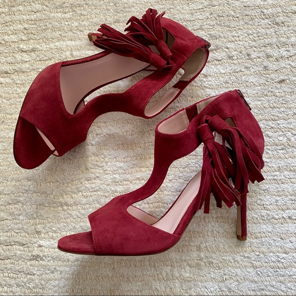 NWT Kate Spade Inga suede heels - Picture 2 of 15